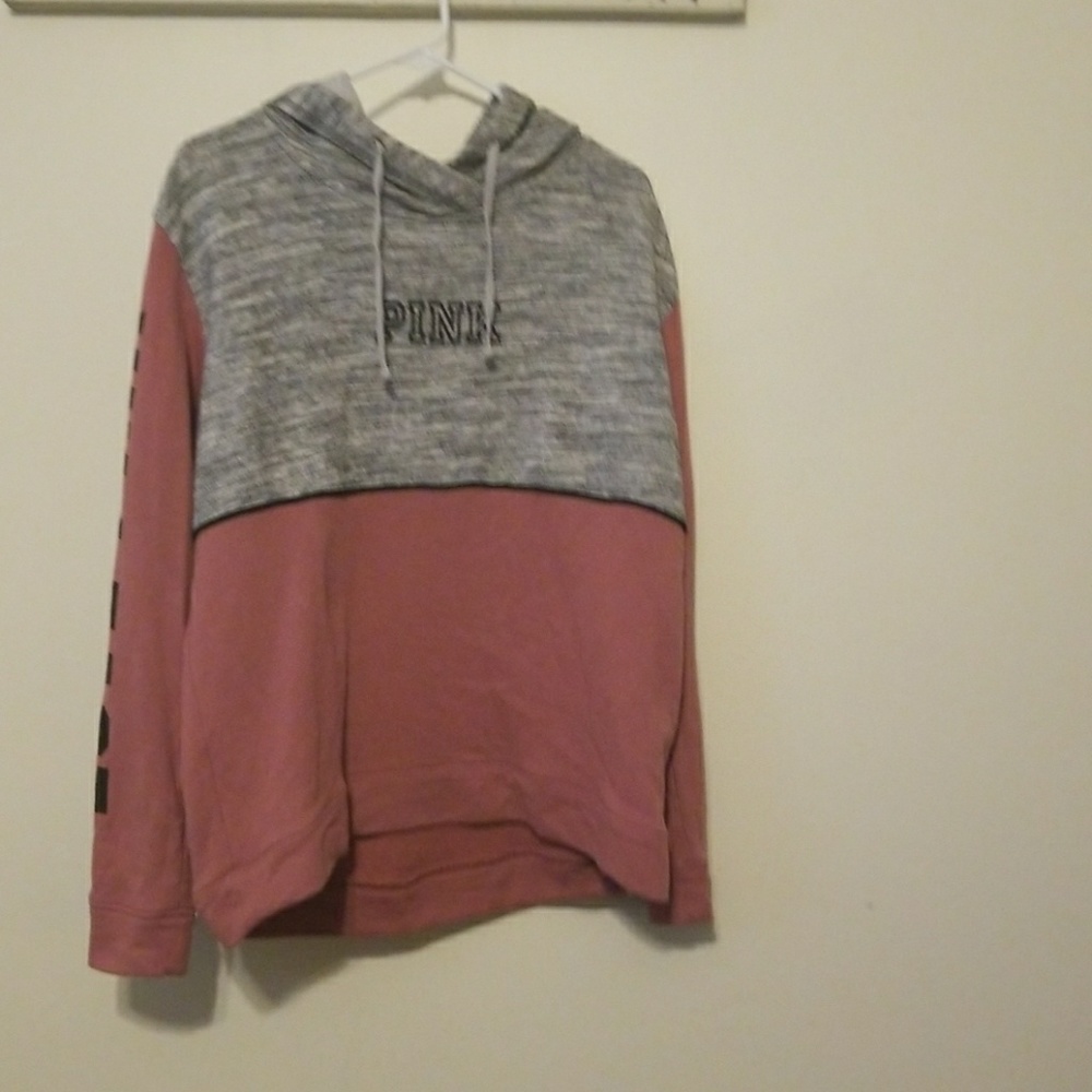 Color block Pink hoodie